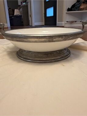 Arte Italica Tuscan Large Footed Bowl with Handles